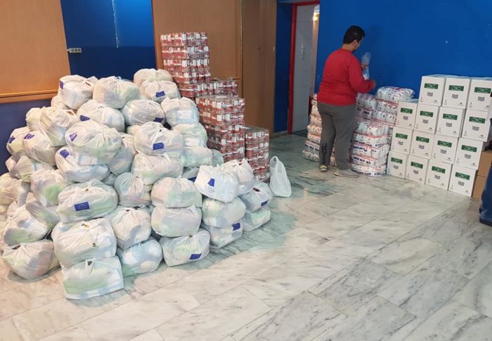 Διανομές υλικών διατροφής,μέσω του επιχειρησιακού προγράμματος ΤΕΒΑ